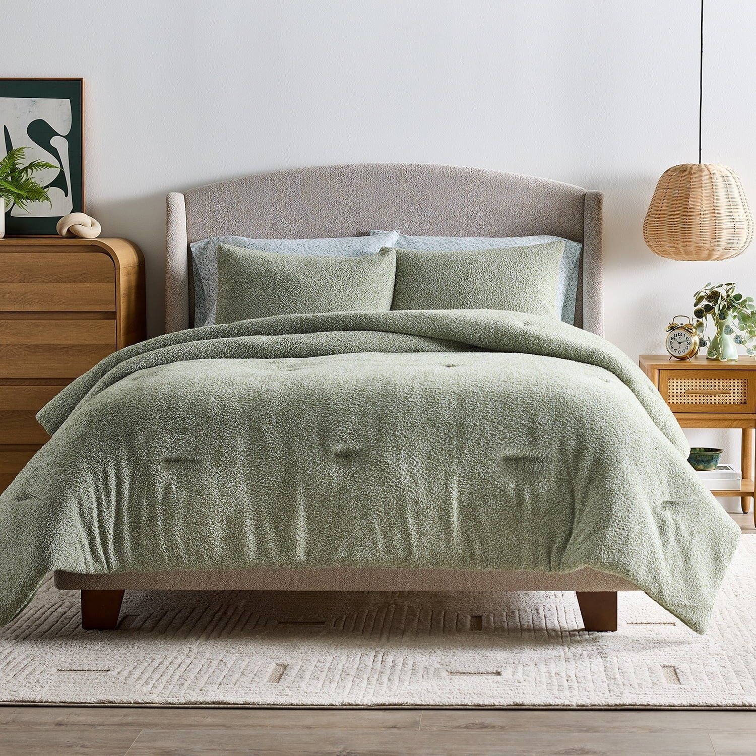 All-Season King, Comforter Set with Shams - Soft and Cozy, Green - Cloud-Like Soft Lightweight Bed Comforter - Default Title