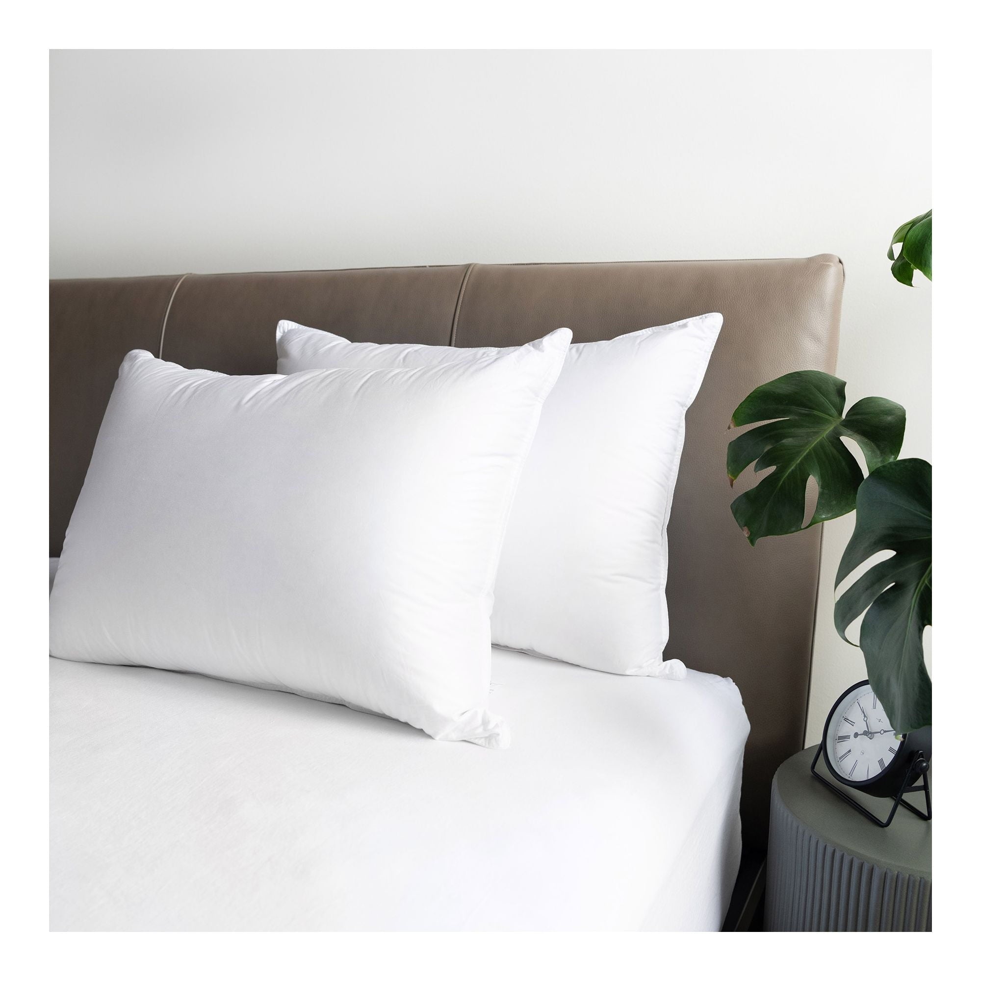 Ergonomic Memory Foam Microflex Hospitality Bed Pillow - Standard - Firm - 10 Pack - Orthopedic Shredded Foam Bed Pillow Set - Default Title