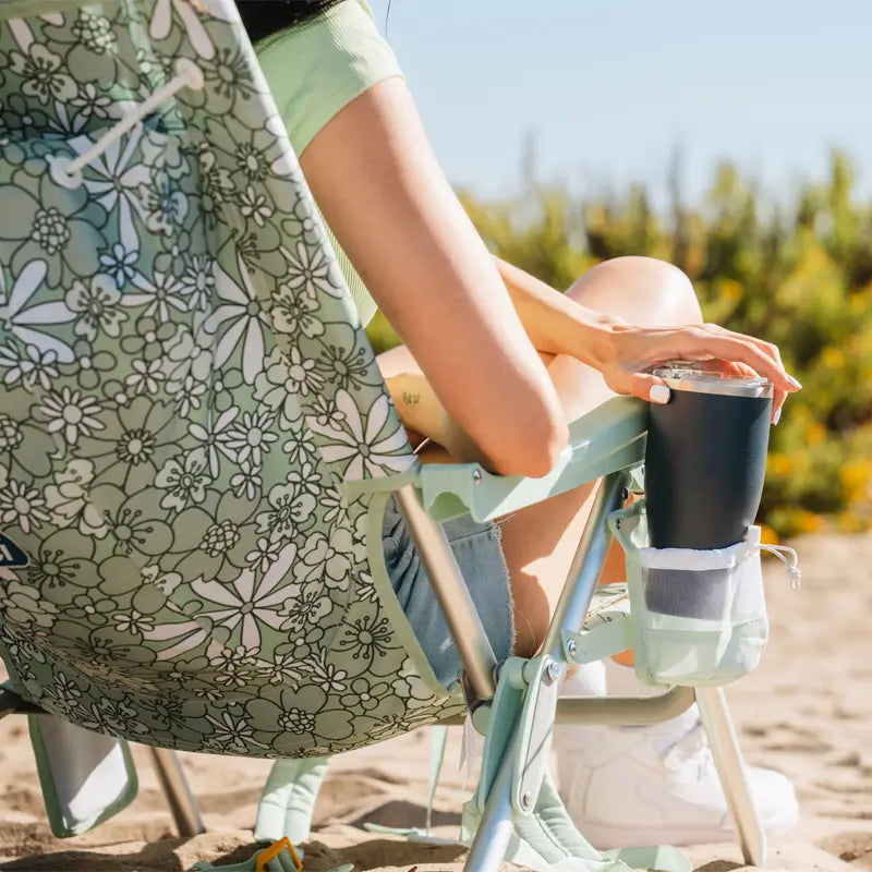 Reclining Beach Backpack Beach Chair - Choice 709 - Multi-Position Outdoor Beach Chair with Pillow Detail