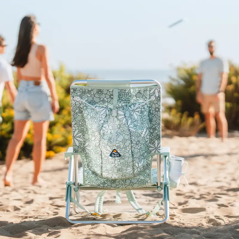 Reclining Beach Backpack Beach Chair - Choice 709 - Multi-Position Outdoor Beach Chair with Pillow Detail