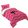 Heavyweight Warmth Kids 2 Piece Pink Black Chevron Reversible Comforter and Pillowcase set, Twin/full - All-Season Down Alternative Comforter Insert - Default Title