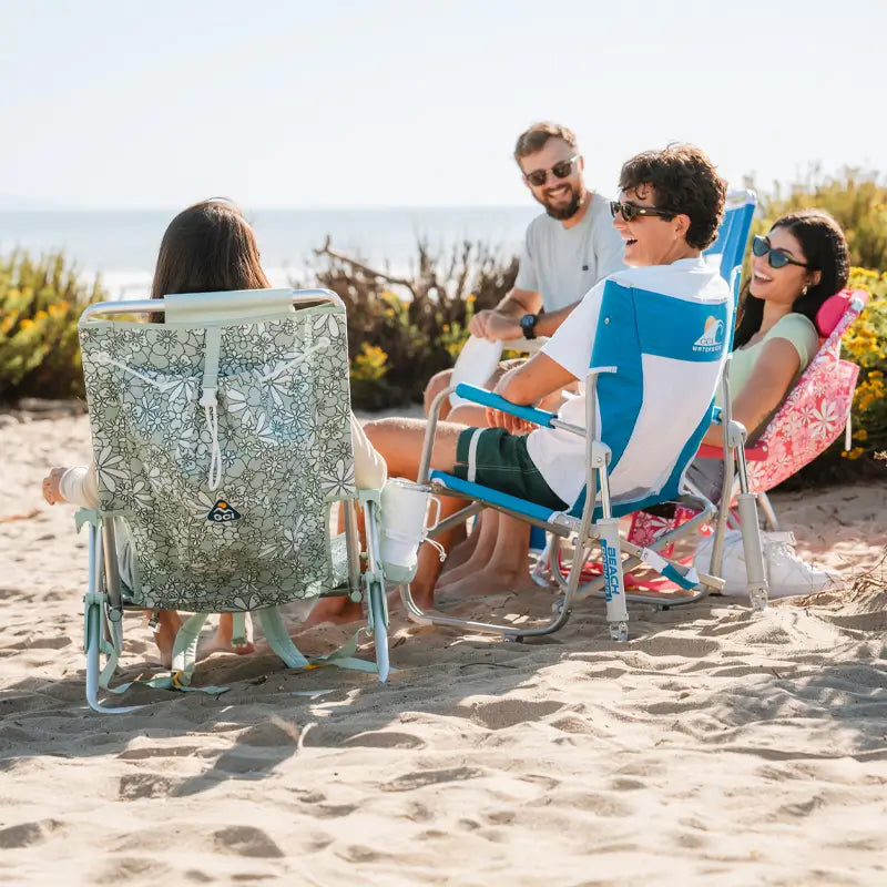 Heavy-Duty Freestyle Beach Rocker - Choice 712 - Heavy-Duty Kickback Rocker with Beverage Holder Detail