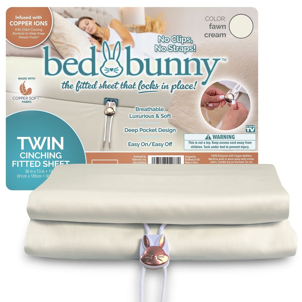 Cooling Sateen Fitted Bed Sheet With Built-In Compression Cord Locks On Mattresses & Won’t Slip - Luxury Bed Sheet Set with Deep Pockets - Default Title