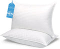 Fluffy Shredded Bed Pillows 2-Pack Queen Size Luxury Hotel Pillow for Side and Back Sleeper Pillows for Bed with Cooling Cover - Ergonomic Memory Foam Pillow for Neck Pain Support - Default Title