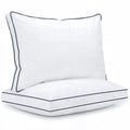 Fluffy Shredded for Queen Size 2 Pack, Duck Feather and Shredded Memory Foam Soft Luxury Hotel Collection - Orthopedic Shredded Foam Bed Pillow Set - Default Title