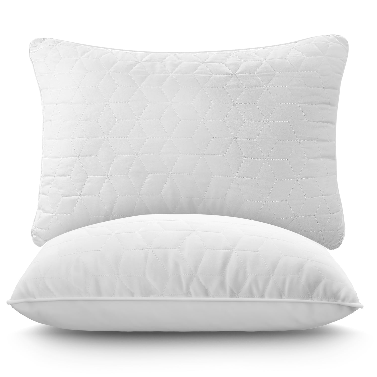 Decorative Plump Bed Pillows for Sleeping 2 pack, King Size Cooling Pillows Hotel Quality with Premium Soft Down Alternative Fill for ... - Decorative Throw Pillow Cushion for Sofa & Bed - Default Title