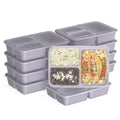 Playful Geometric 3-Compartment Meal Containers with Lids, PFAS & BPA Free Materials, Durable, Microwave, Freezer, & D... - Fun Food Fidget Cookie Squishable Toy - Default Title