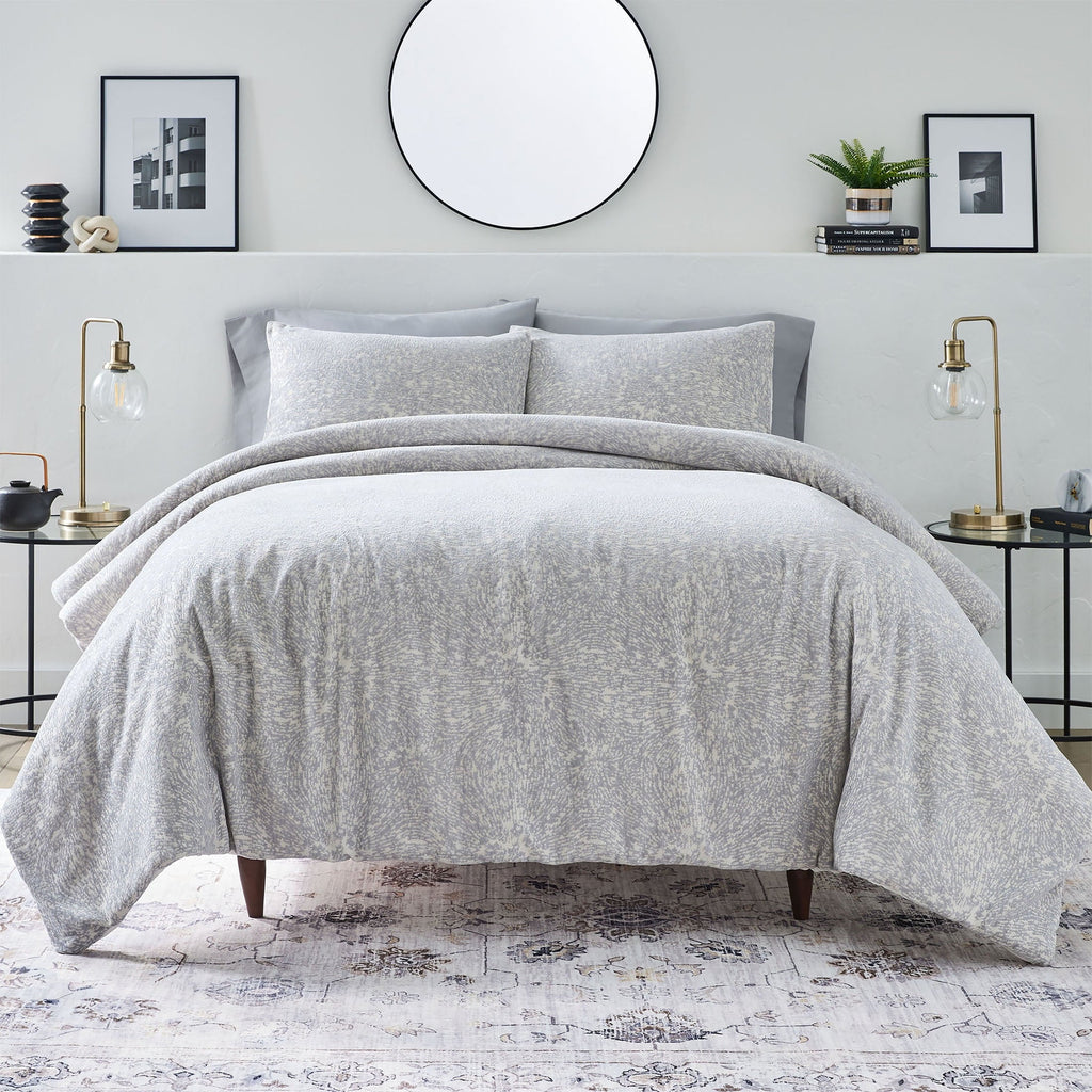 Fluffy Down Alternative Better Homes & Garden Grey Chenille 3-Piece Comforter Set, Full/Queen, All Ages - Cloud-Like Soft Lightweight Bed Comforter - Default Title
