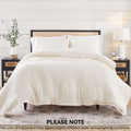 Fluffy Down Alternative 3-Piece Cream Gauze Comforter Set, Adult Full/Queen - Hypoallergenic Ultra-Fluffy Quilt for Winter - Default Title