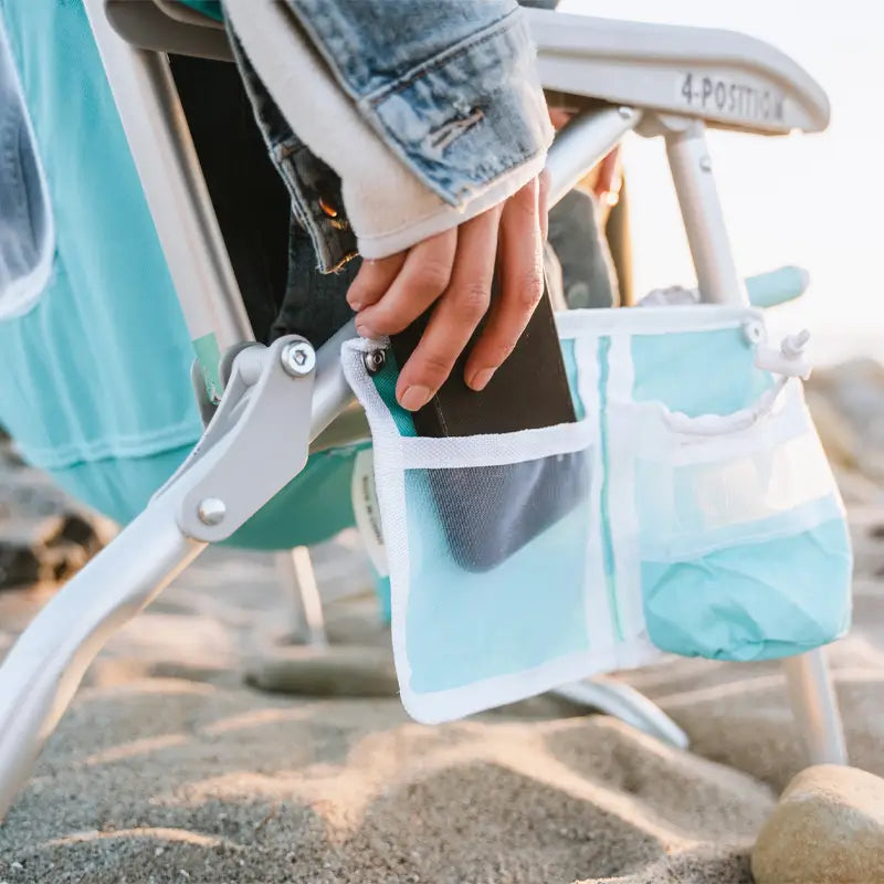 Low-Profile Bi-Fold Beach Chair - Choice 601 - Rust-Resistant Aluminum Sand-Friendly Lounge Chair Detail