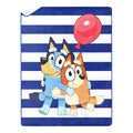 Super Soft Flannel Happy Hugs Kids Silk Touch Throw Blanket with Sherpa Reverse, 46 x 60 inches Blue – Soft Plush Fleece Throw Blanket - Cozy Fleece Throw Blanket for Couch & Bed - Default Title