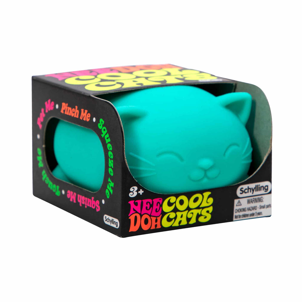 Purrfectly Squishy Cool Cats NeeDoh | Select Morning Crest - Collectible Shaggy Monster Squishable Toy Detail