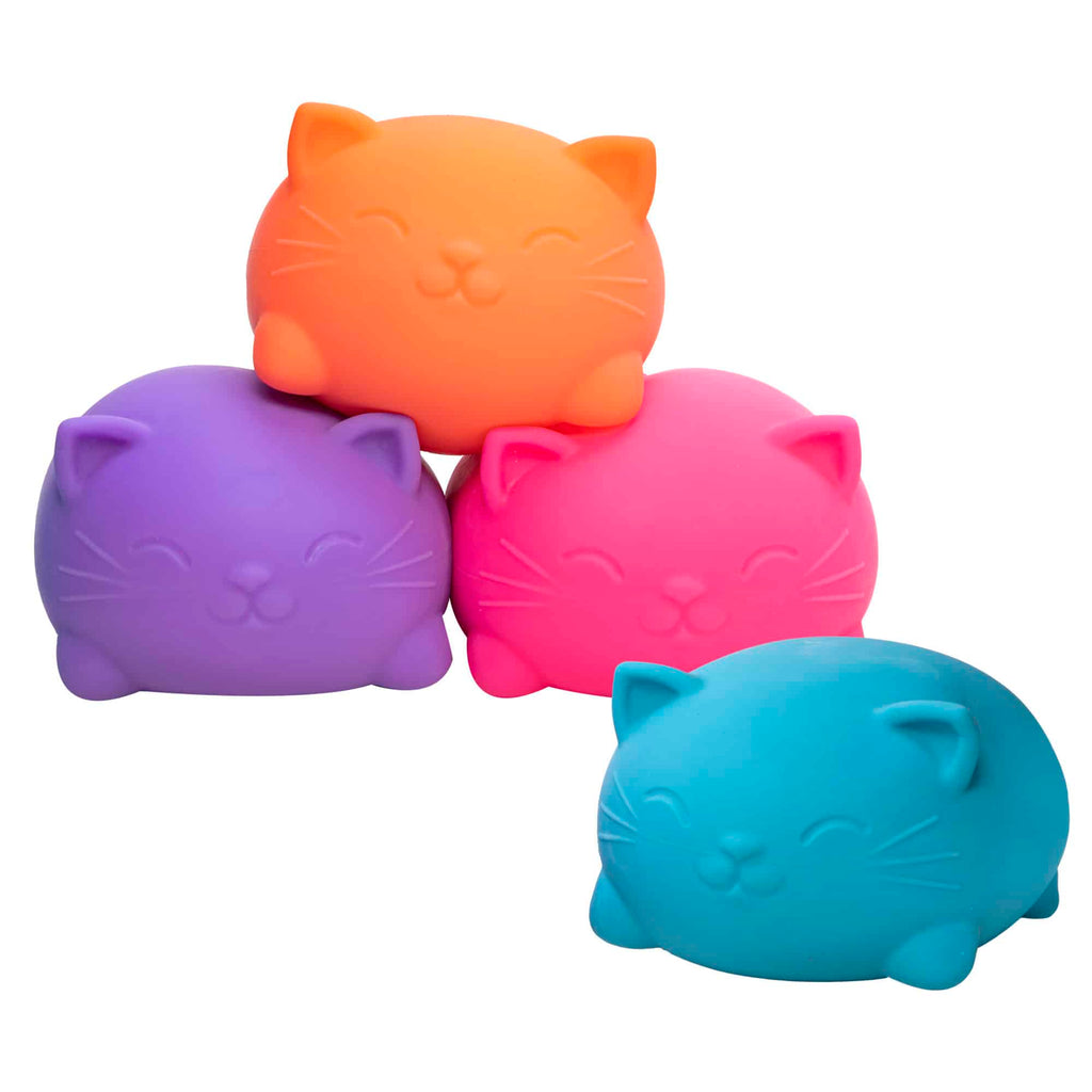 Adorable Character Super NeeDoh Cool Cats | Select Opal Prairie - Dino Character Malt-Gel Filled Sensory Glob Detail