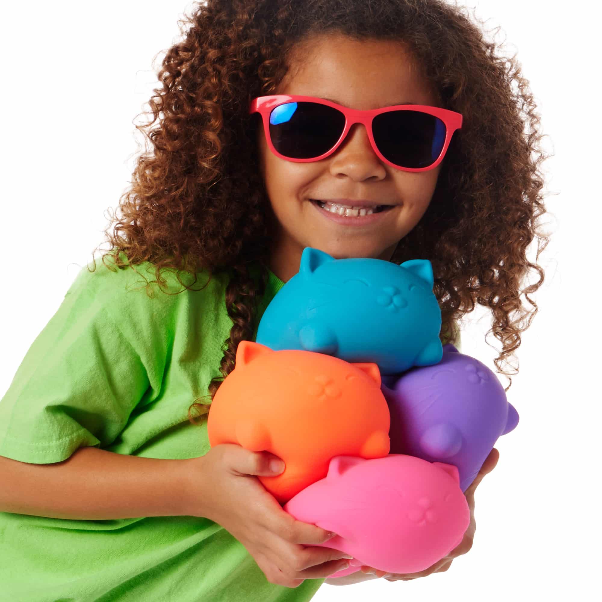 Adorable Character Super NeeDoh Cool Cats | Select Opal Prairie - Dino Character Malt-Gel Filled Sensory Glob Detail