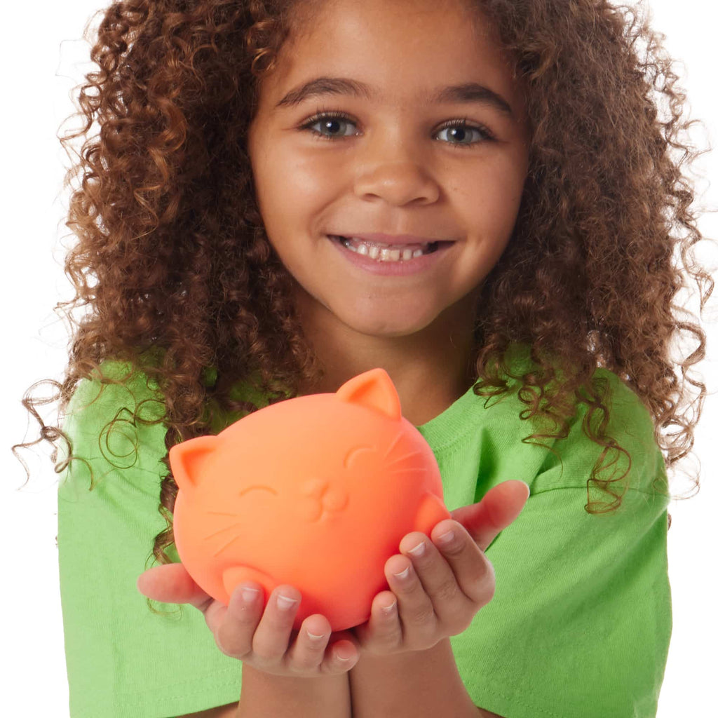 Adorable Character Super NeeDoh Cool Cats | Select Opal Prairie - Dino Character Malt-Gel Filled Sensory Glob Detail