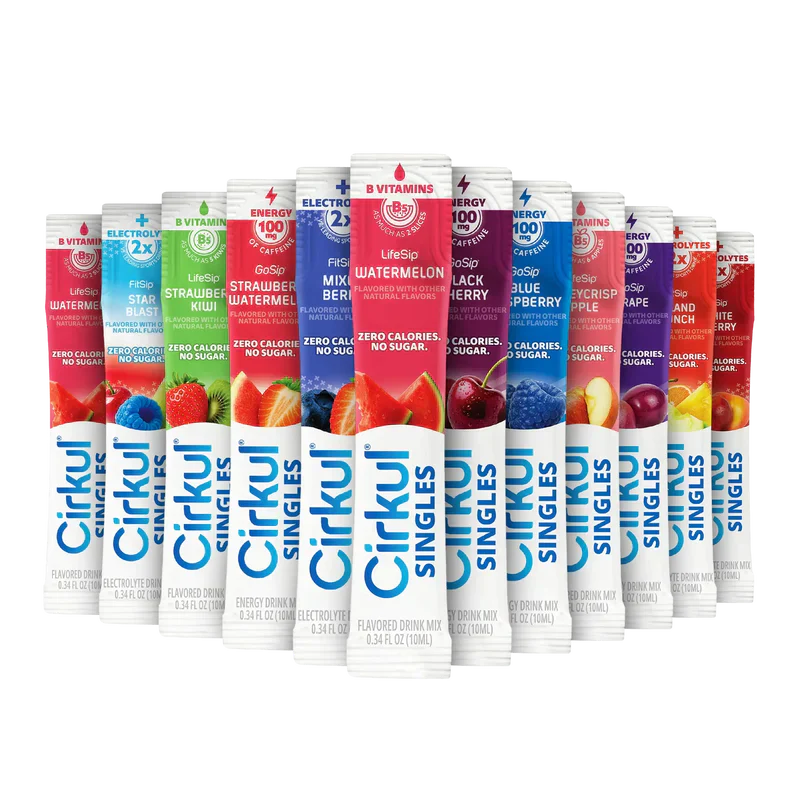 Refreshing Electrolyte 24-Pack  Singles Variety Bundle GXPG - Electrolyte Hydration Enhanced Taste Cartridges - Default Title