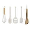 High-Precision 5-Piece Mini Silicone Utensil Set Durable & Nonstick Safe - Heavy Duty Stainless Steel Kitchen Shears - Default Title