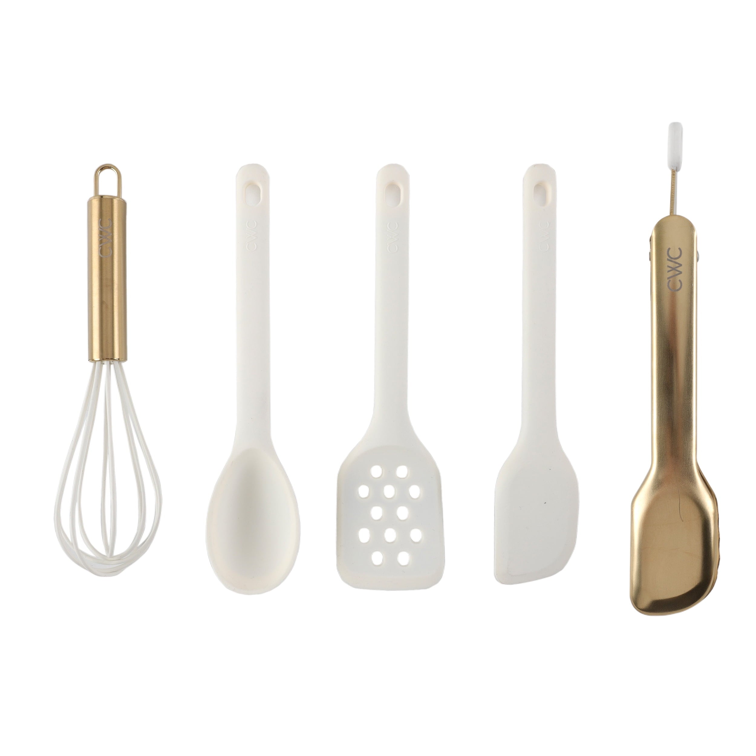 High-Precision 5-Piece Mini Silicone Utensil Set Durable & Nonstick Safe - Heavy Duty Stainless Steel Kitchen Shears - Default Title