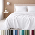 Cooling Sateen 100% Cotton Queen Sheets Set - 600 Thread Count 100% Cotton Sheets Queen, Sateen Deep Pocket Adult/Teen 4 Piece Bed Sh - Premium Ultra-Soft Pillowcase Pair for Sleeping - Default Title