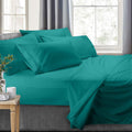 Ultra-Soft RV/Short Queen 6-Piece Bed Set for Campers - Deep Pocket Fitted Sheet Luxury Soft Microfiber, Teal - Premium Ultra-Soft Pillowcase Pair for Sleeping - Default Title