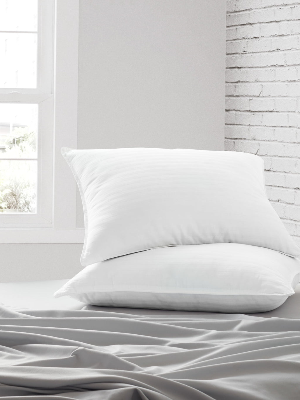 Orthopedic Support Bed Pillow 2-Pack Standard/Queen Size For All Sleep Styles - Back, Side and Stomach Sleepers - Decorative Throw Pillow Cushion for Sofa & Bed - Default Title