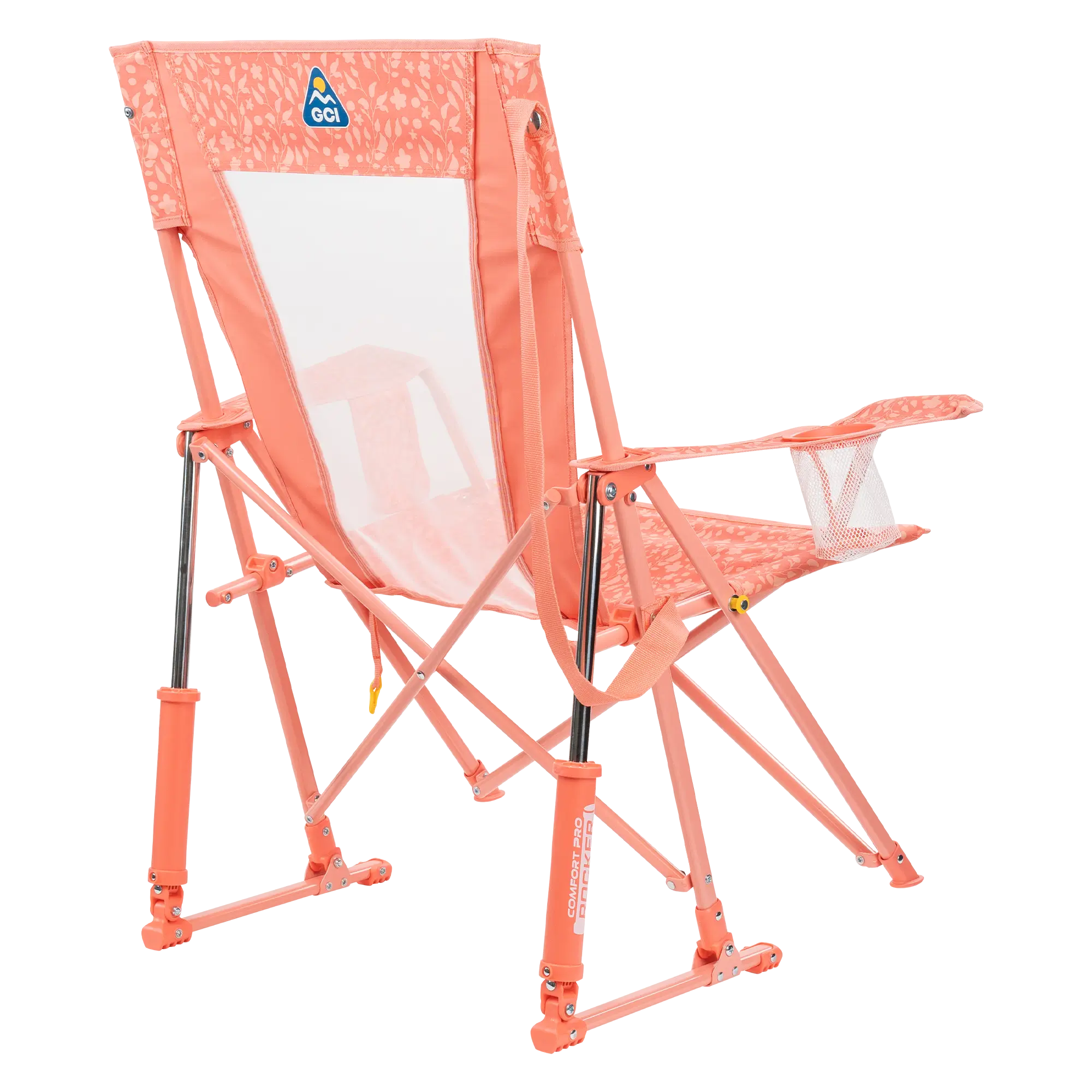 Smooth Motion Comfort Pro Rocker - Choice 375 - Patented Spring-Action Rocking Chair for Camping Detail