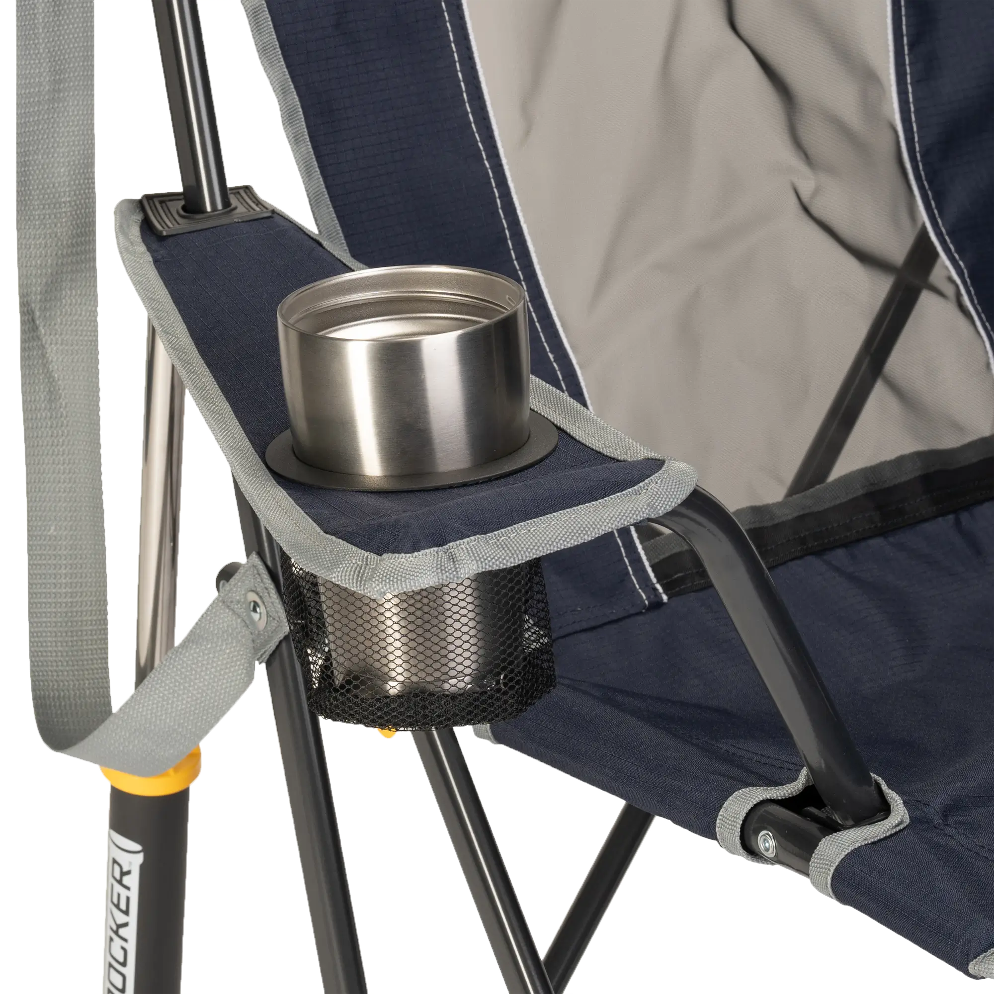 Smooth Motion Comfort Pro Rocker - Choice 375 - Patented Spring-Action Rocking Chair for Camping Detail