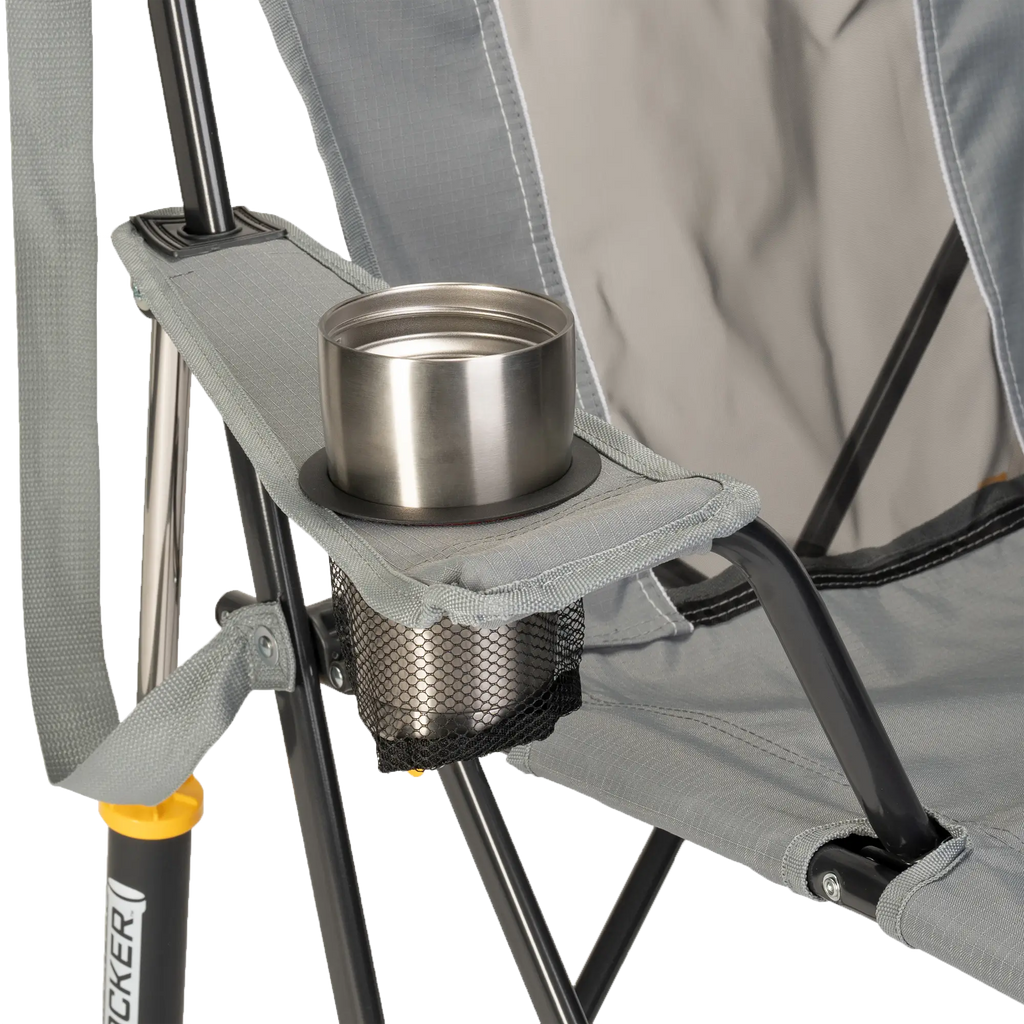 Smooth Motion Comfort Pro Rocker - Choice 375 - Patented Spring-Action Rocking Chair for Camping Detail