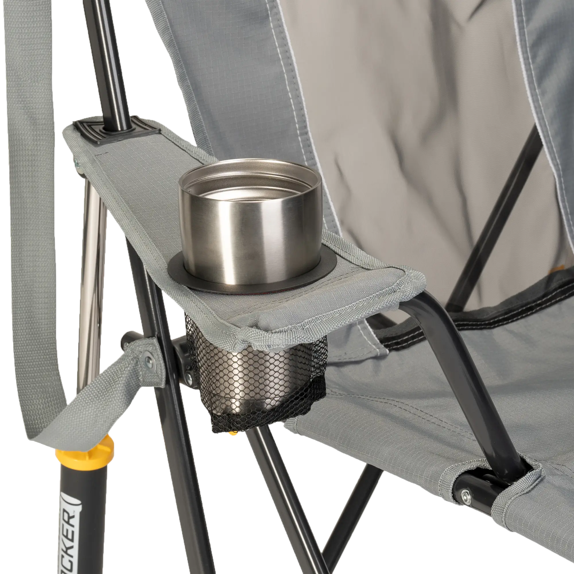 Smooth Motion Comfort Pro Rocker - Choice 375 - Patented Spring-Action Rocking Chair for Camping Detail