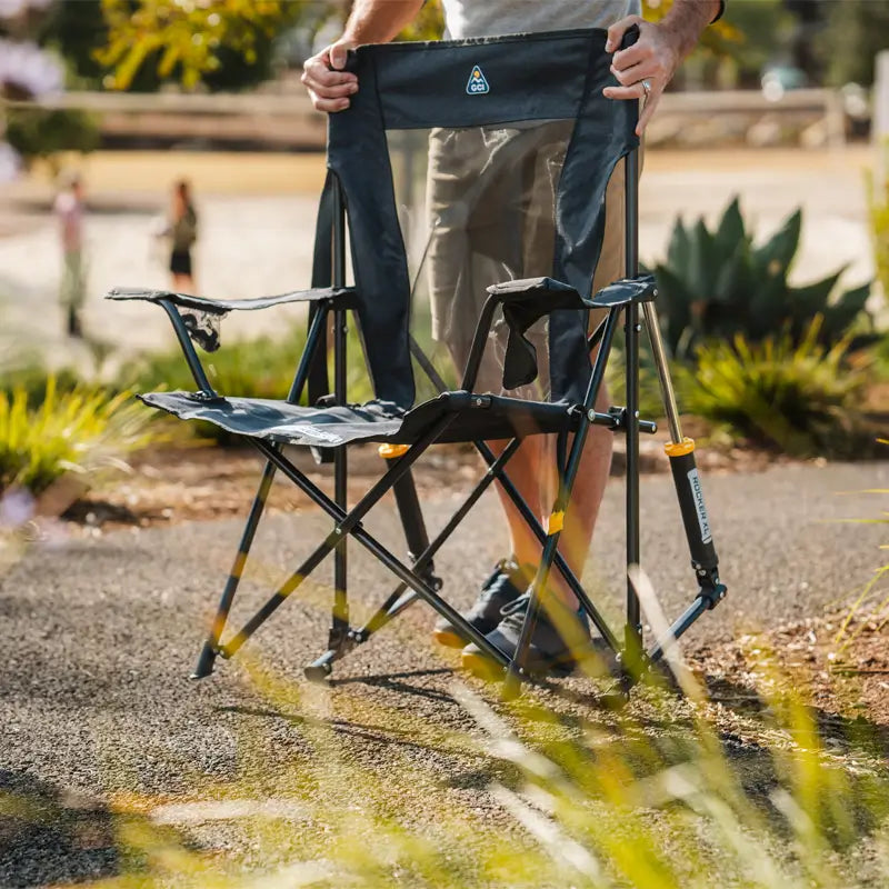 Heavy-Duty Freestyle Comfort Pro Rocker XL - Choice 107 - Freestyle Rocker Portable Outdoor Folding Chair Detail