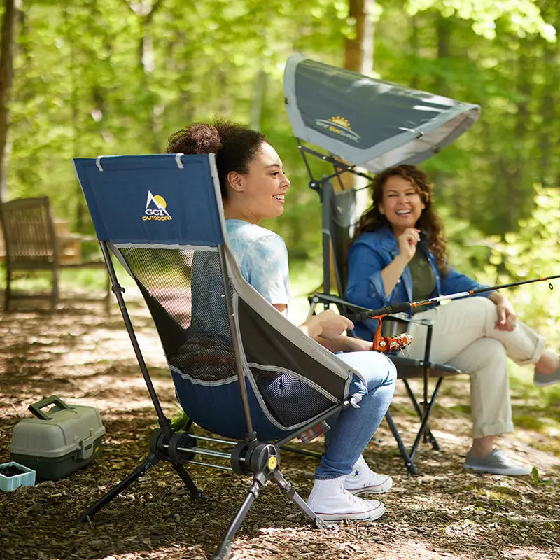 Premium All-Weather ComPack Rocker - Choice 980 - Patented Spring-Action Rocking Chair for Camping Detail