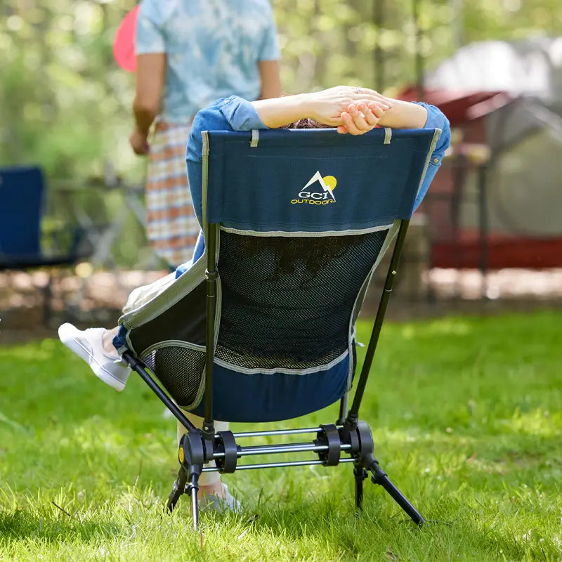 Premium All-Weather ComPack Rocker - Choice 980 - Patented Spring-Action Rocking Chair for Camping Detail