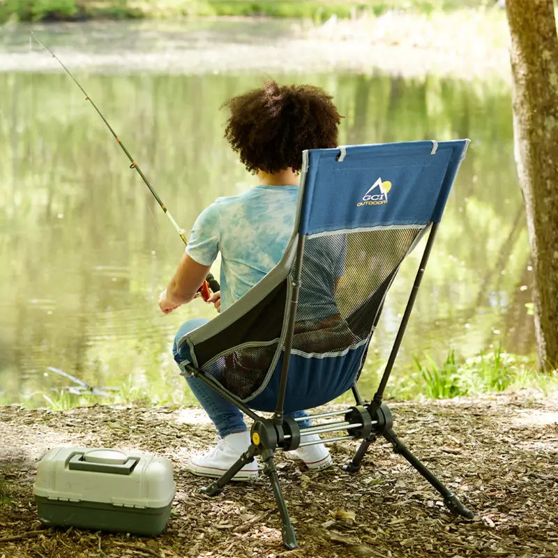 Premium All-Weather ComPack Rocker - Choice 980 - Patented Spring-Action Rocking Chair for Camping Detail