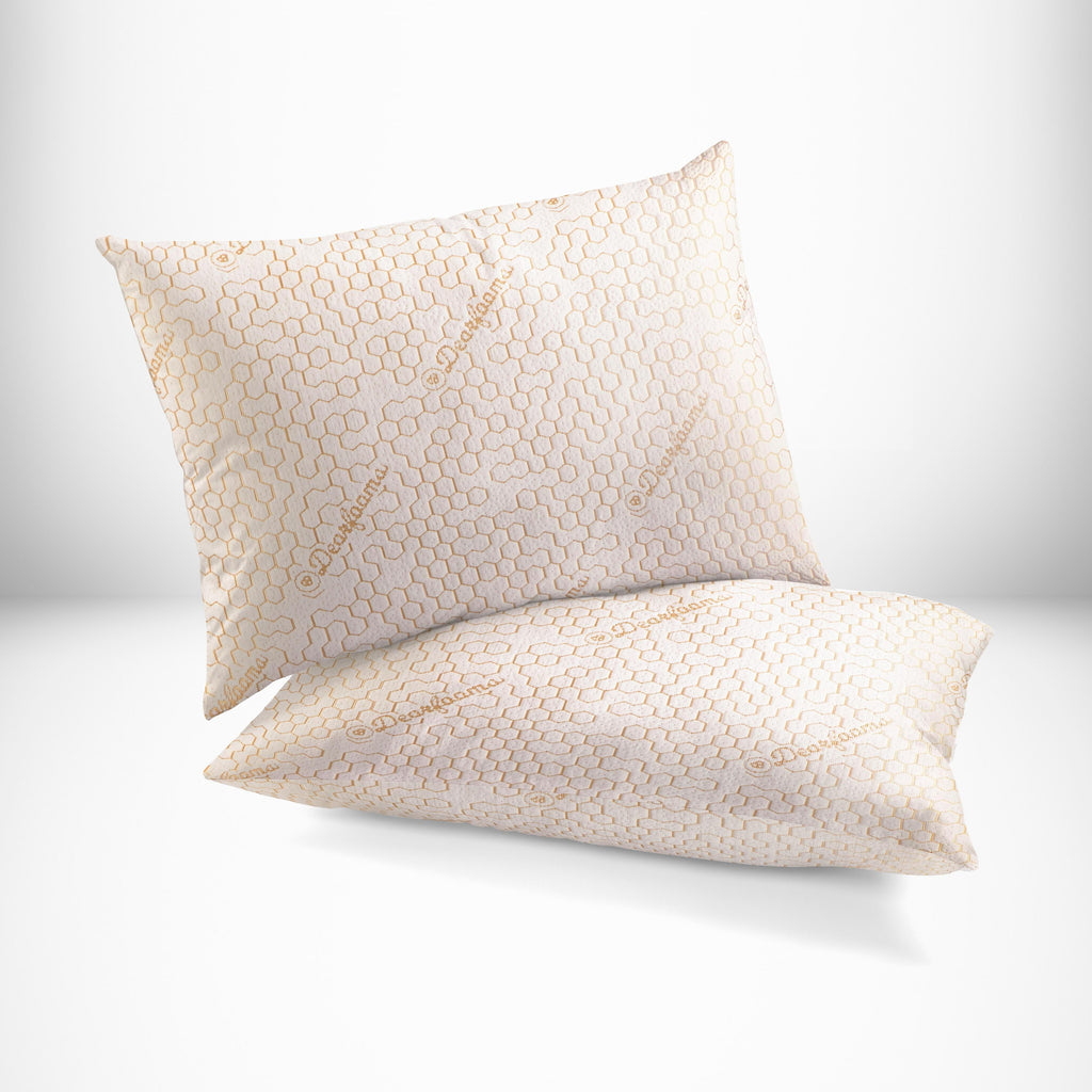 Decorative Plump Cozy Copper Infused Bed Pillow Standard, White - Orthopedic Shredded Foam Bed Pillow Set - Default Title