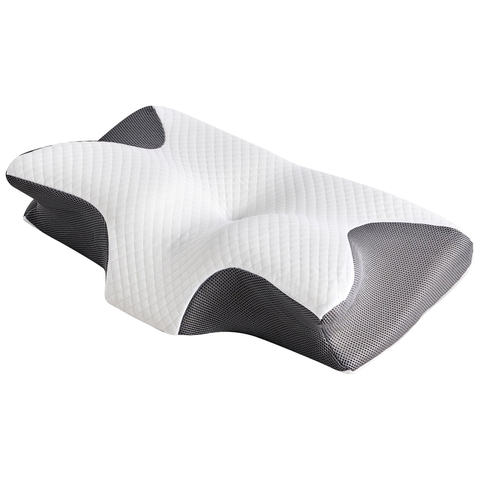 Decorative Plump Cervical Pillow for Pain Relief, Ergonomic Side Sleeper Pillow for Orthopedic Contour Support for Bed Sleeping, Memor... - Decorative Throw Pillow Cushion for Sofa & Bed - Default Title
