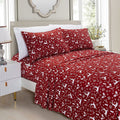 Breathable Luxury Luxury Soft Bed Sheets Holiday Pattern 1500 Thread Count Percale Egyptian Quality Softness Wrinkle and Fade Resistant... - Premium Ultra-Soft Pillowcase Pair for Sleeping - Default Title