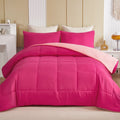 Hypoallergenic Cloud Lightweight Reversible 3-Piece Comforter Set All Seasons, Down Alternative Comforter with 2 Pillow Shams, Queen Size,... - Cloud-Like Soft Lightweight Bed Comforter - Default Title