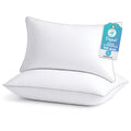 Decorative Plump 2-Pack Standard Bed Pillows – Soft, Breathable & Hypoallergenic for Better Sleep - Ergonomic Memory Foam Pillow for Neck Pain Support - Default Title