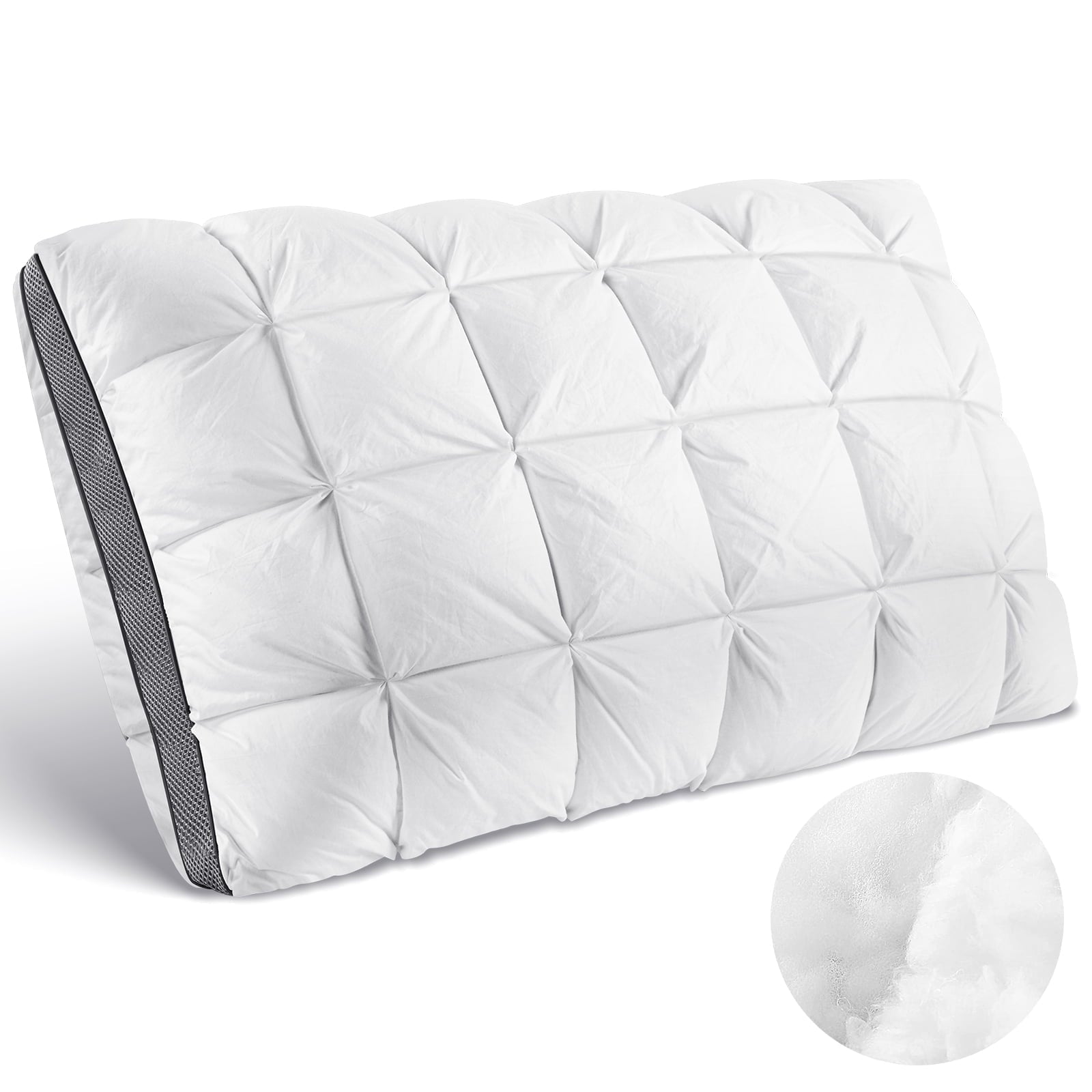 Hotel Collection Hotel Cervical Pillow for Sleeping – Ergonomic Contour Neck Support Bed Pillow, Fluffy and Supportive for Side, Back ... - Hotel Quality Plush Sleeping Pillows - Default Title