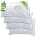 Hotel Collection Queen Size Bed Pillows 4-Pack,3.3lb Shredded Memory Foam Filled,Hyper Soft & 3D Breathable Cooling Desigh Cover Fitti... - Ergonomic Memory Foam Pillow for Neck Pain Support - Default Title