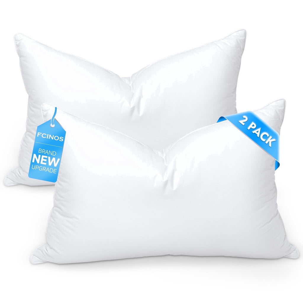 Orthopedic Support Pillows and Bed Pillows Queen Size for Sleeping,With 2 Set of Soft Cotton Cover- Pack of 2 - Hotel Quality Plush Sleeping Pillows - Default Title