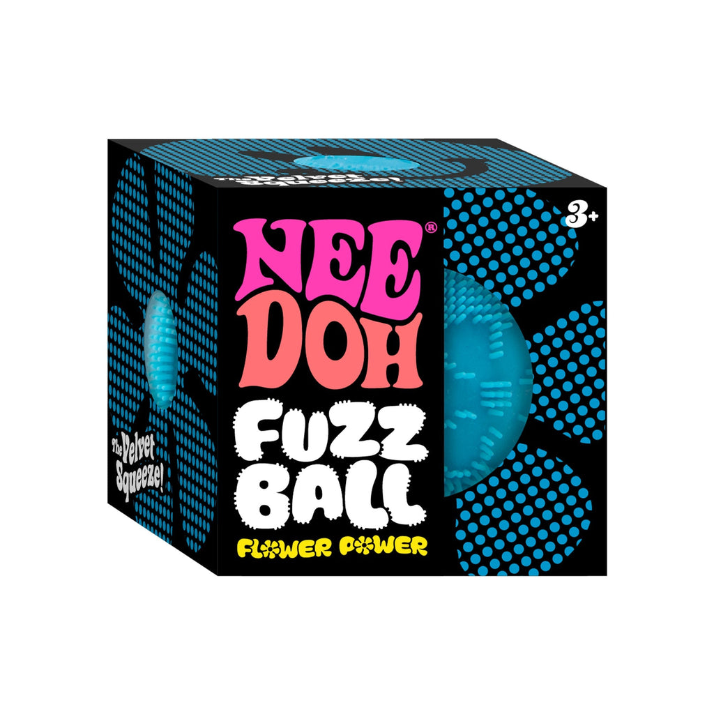 Textured Sensory NeeDoh Fuzz Ball Flower Power | Signature Elm Point - Fuzzy Flocked Textured Sensory Fidget Ball Detail