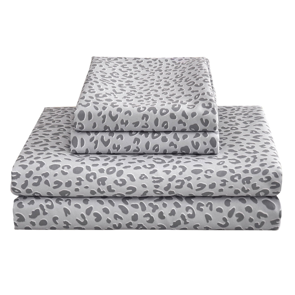 Wrinkle-Resistant Floral King Sheets, Soft Breathable Microfiber Printed Bed Sheet Set, Deep Pocket Non-Slip Fitted Sheet Included - Cooling Hotel Quality Bedding Sheets and Pillowcases - Default Title