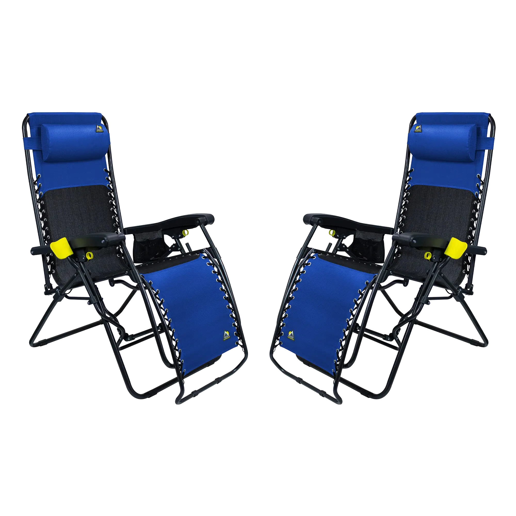 Backpack Travel Freeform Zero Gravity Lounger Bundle - Choice 507 - Rust-Resistant Aluminum Sand-Friendly Lounge Chair - Royal Blue