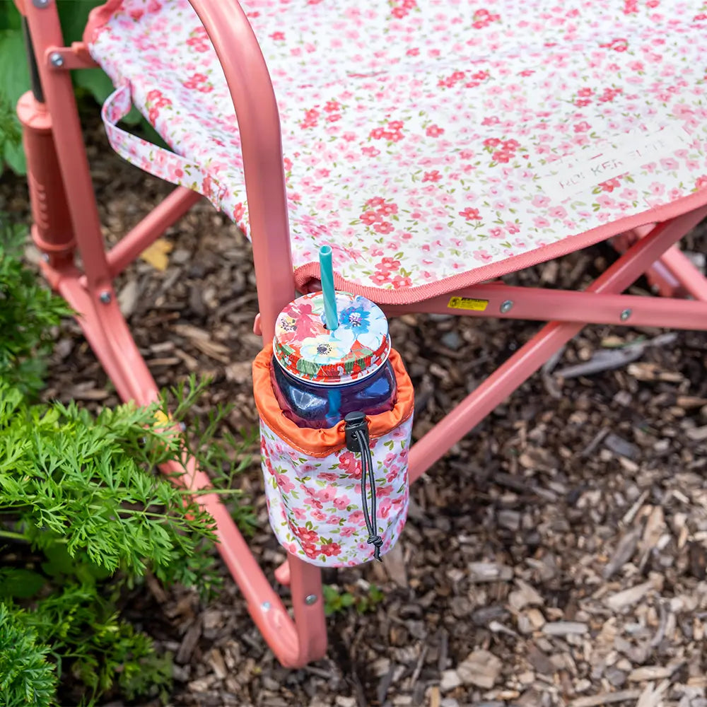 Premium All-Weather Freestyle Rocker Elite - Choice 460 - Heavy-Duty Kickback Rocker with Beverage Holder Detail