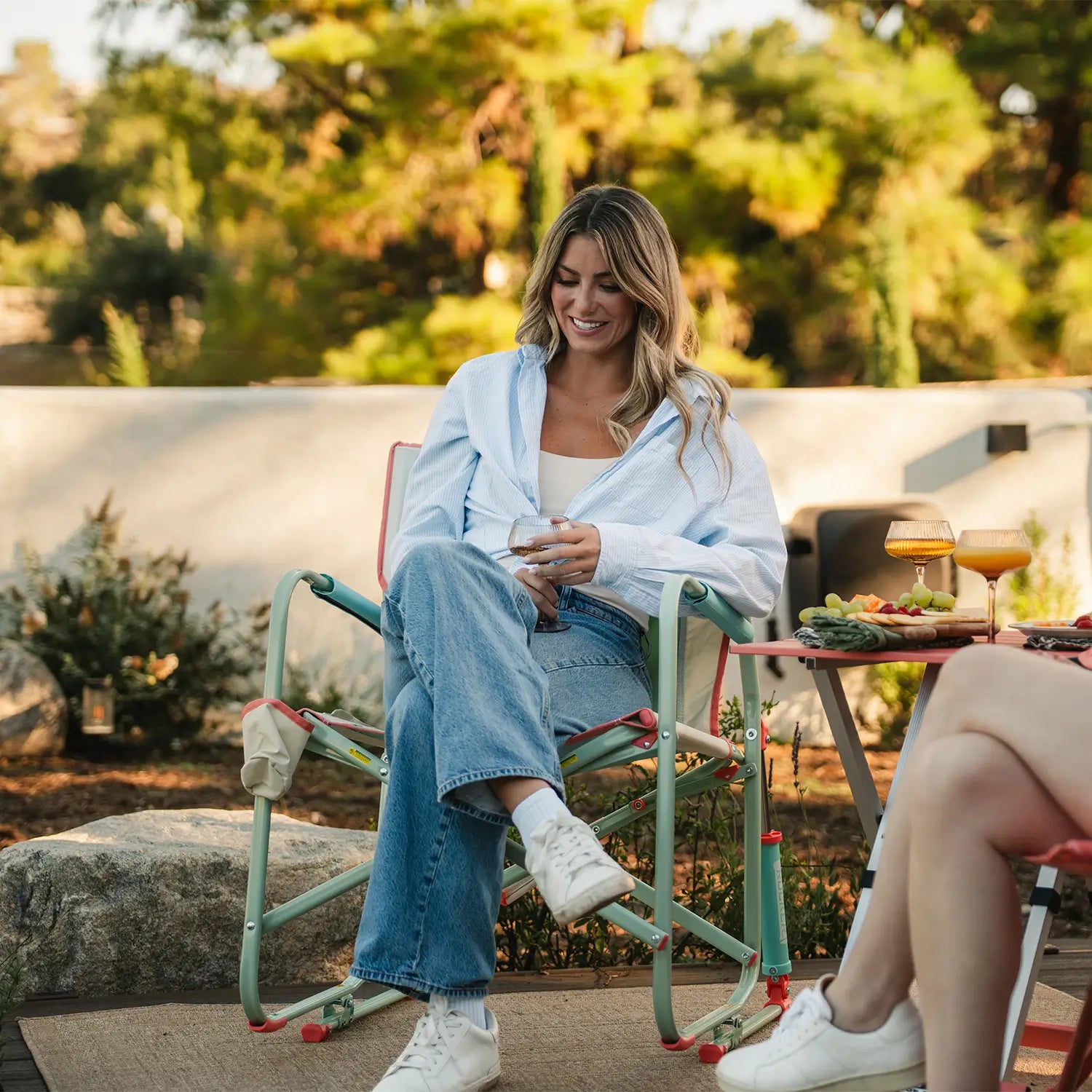 Smooth Motion Freestyle Rocker - Choice 711 - RoadTrip Rocker Smooth Motion Camp Chair Detail