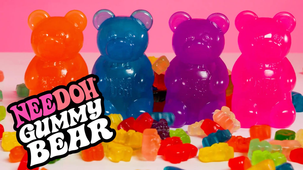 Purrfectly Squishy NeeDoh Gummy Bear | Edition Canyon Forest - Cute Animal-Shaped NeeDoh Fidget Toy for Kids Detail