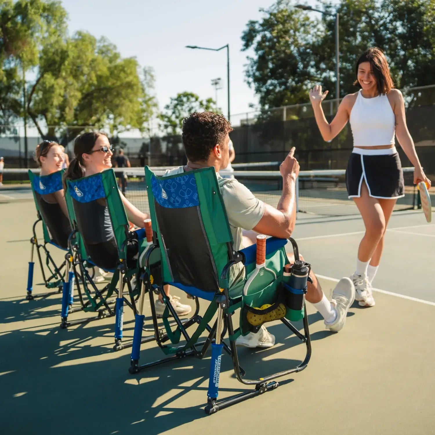 Luxury Camp Stowaway Rocker - Choice 794 - RoadTrip Rocker Smooth Motion Camp Chair Detail