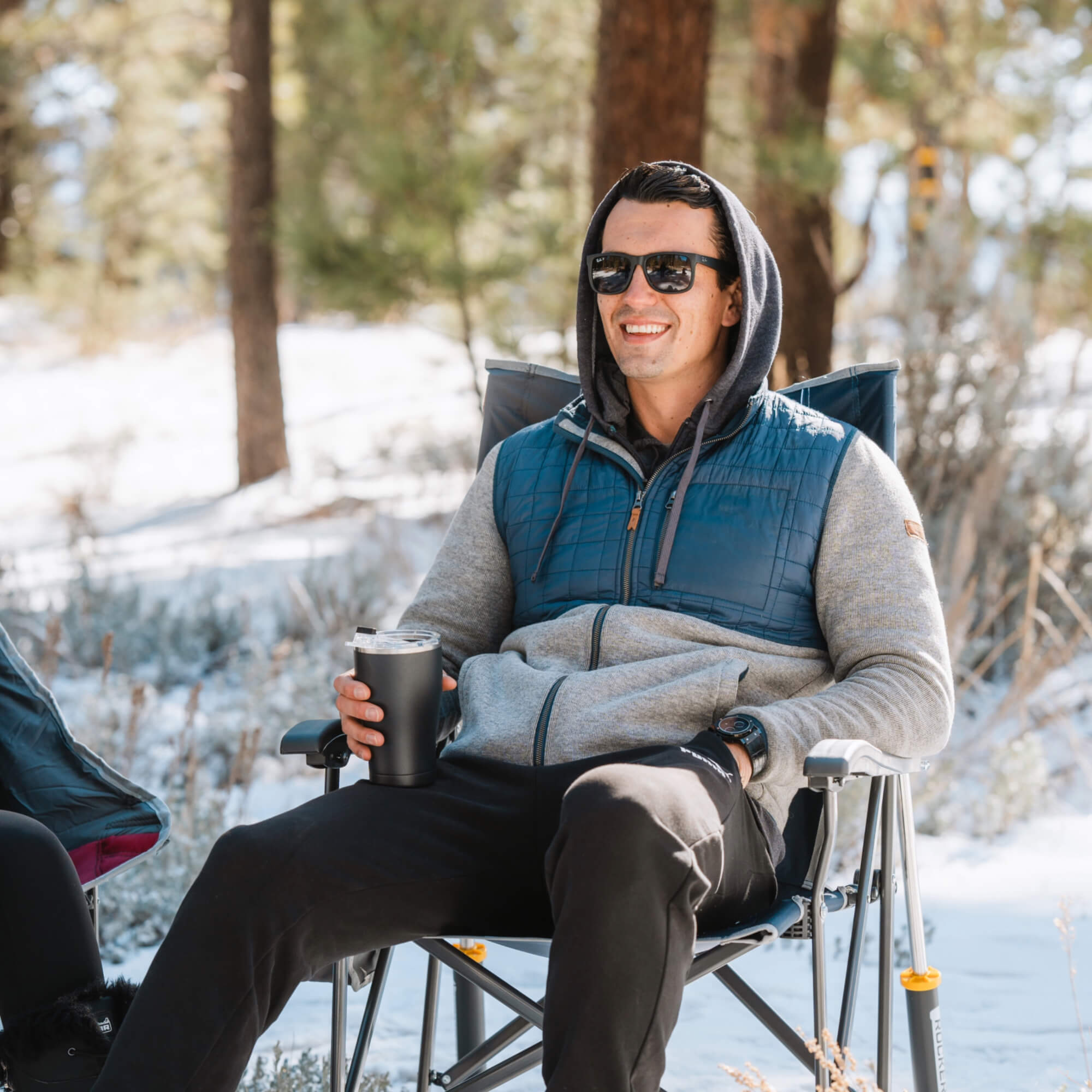 Patented Spring-Action RoadTrip Rocker - Choice 855 - Patented Spring-Action Rocking Chair for Camping Detail
