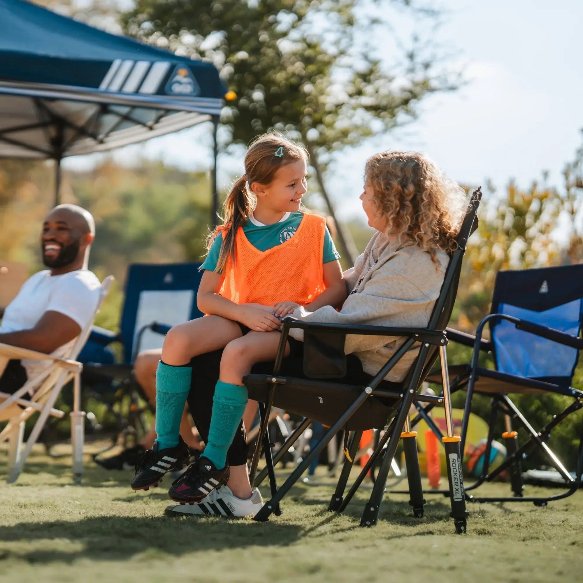 Heavy-Duty Freestyle Comfort Pro Rocker XL - Choice 107 - Freestyle Rocker Portable Outdoor Folding Chair Detail